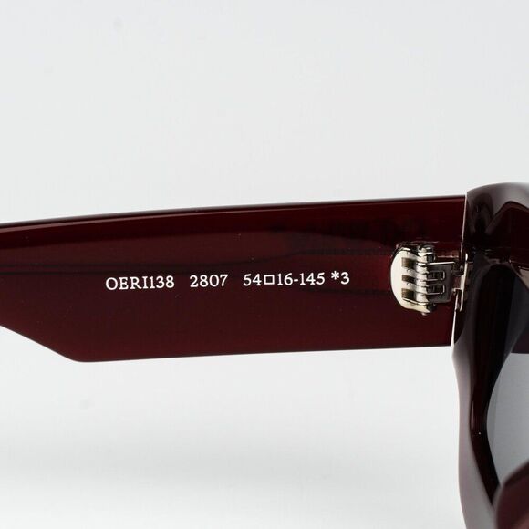 Off-White CHARLOTTE Sunglasses Burgundy Grey Rectangle  display picture 3